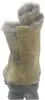 The back view of a green boot with faux fur trim. Produktbild-Vorschau