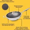 Wok in acciaio inox premium Reishunger - Diametro 32 cm - Anteprima dell’immagine prodotto 3