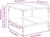 vidaXL Konferenční stolek Sonoma Dub 55x55x40 cm Materiál Náhled obrázku produktu 8