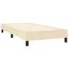 vidaXL Lit boxspring avec matelas Crème 80x200 cm Tissu Voir les images du produit 3