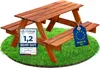 ITA Kindersitzgarnitur aus Holz Braun - Kinder Produktbild-Vorschau 2