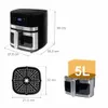 Friggitrice senza olio Air Fryer BERGMANN YA 8 programmi 1 Anteprima dell’immagine prodotto 14