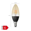 Philips Hue White E14 - Filament Lampe Kerzenform - 300, Produktbild-Vorschau 7