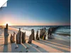 ARTland Poster Sonnenuntergang Strand Wellenbrecher Größe: Produktbild-Vorschau 1
