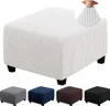 Stretch Ottomane Überzug Schonbezug Fußhocker Bezug Hocker Produktbild-Vorschau 1