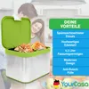 YourCasa® Biomülleimer Küche für Biomüll aus Edelstahl Produktbild-Vorschau 5