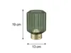 LED-Tischlampe - H 19 cm - Grün - Messingfarben - Glas - Produktbild-Vorschau 6