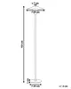 BELIANI Lampa stojąca biały metalowy klosz jasnobrązowy Podgląd zdjęcia produktu 3