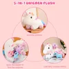 Einhorn Plüschtier, 4 Baby Einhörner im Bauch, Regenbogen Produktbild-Vorschau 3