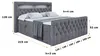 ALTDECOR Boxspringbett mit LED-Beleuchtung Matratze (20 cm Produktbild-Vorschau 7