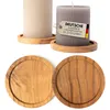 Houten kaarsenhouder set, 2-delig, gemaakt van acaciahout Productafbeelding-voorbeeld 1