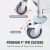 Carrello in acciaio inossidabile, carrello multiuso da Anteprima dell’immagine prodotto 4