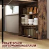 HOMCOM Eettafel, inklapbaar met plank, 80x90x93 cm, rustiek Productafbeelding-voorbeeld 5
