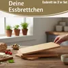 LS-LebenStil 3x Holz Frühstücksbrett Essbrettchen 22x14cm Produktbild-Vorschau 3