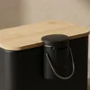 Poubelle étroite pour salle de bain avec bambou ZETRU, 5 l Voir les images du produit 9