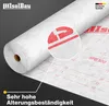 A roll of white building membrane with red markings and text, shown in a close-up view. Produktbild-Vorschau