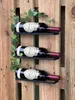 DanDiBo Portavino Metallo Nero Set di 3 Bottiglie di Vino Anteprima dell’immagine prodotto 5