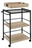 tectake® Servierwagen Worcester 65 x 41,5 x 87 cm Produktbild-Vorschau 1