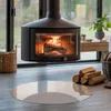 Glasbodenplatte für Fi 80 cm – Kaminofen – Kaminplatte Glas Produktbild-Vorschau 4