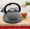 FLORINA Wasserkessel (2,5 l) I Edelstahl Teekessel LAVA I Produktbild-Vorschau 7