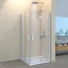 Duschkabine 90x90x185 cm Falttür, Duschabtrennung  Produktbild-Vorschau 3