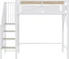Lit mezzanine métallique Sweiko 90 x 200 cm, encadrement de Voir les images du produit 13