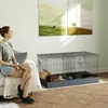 PawHut Kleintierkäfig mit Laufstall, Kleintierstall mit Produktbild-Vorschau 2