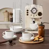 MALACASA 4dílná sada šálků, porcelánová sada šálků na kávu, Náhled obrázku produktu 6