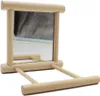 Holzsitzstange mit Spiegel für Papageien, Wellensittiche, Produktbild-Vorschau 4
