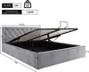 MODFU Lit Capitonné Double 140x200 - Lit Coffre avec Voir les images du produit 4