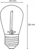 LUMILED LED Lampen E27 Warmweiss ST45/S14 1,3W Ersetzt 10 W Produktbild-Vorschau 9