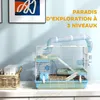 PawHut Cage pour hamster portable, cage hamster avec Voir les images du produit 4