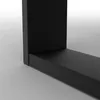 A close-up view of the black metal base of a table. Produktbild-Vorschau