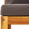 Maison Exclusive - 5-tlg. Gartensofa-Set mit Kissen Holz Produktbild-Vorschau 9