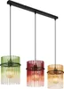 Globo Lighting Hängeleuchte Metall schwarz matt, Glasstäbe Produktbild-Vorschau 1