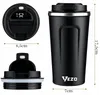 Vezo kubek termiczny smart LCD 510ml czarny termos na kawę Podgląd zdjęcia produktu 5