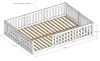 Bodenbett 140x200 cm Montessori Kinderbett mit abnehmbaren Produktbild-Vorschau 6