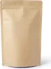 Standbodenbeutel Kraftpapier Druckverschluss 160x270+80 mm, Produktbild-Vorschau 1