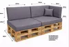 Setgarden Comfort Palettenkissen 6er Set Outdoor Produktbild-Vorschau 5