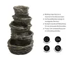 Dehner Gartenbrunnen Roccia, warmweiße LED Beleuchtung, Produktbild-Vorschau 4