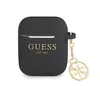 Guess Gua2Lsc4Ek Kryt Airpods Čierny/Čierny Silicone Charm Voir les images du produit 3