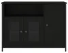 vidaXL Příborník černý 100x35x75 cm materiál na bázi dřeva Náhled obrázku produktu 6