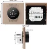 Inteligentný termostat s WiFi a otočným gombíkom, farebný Náhľad obrázku produktu 4