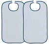2er Set Erwachsenen-Lätzchen 100% Polyester, weiß/blau Produktbild-Vorschau 1