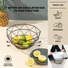 cestino per frutta eluno - cestino per il pane, in metallo Anteprima dell’immagine prodotto 3