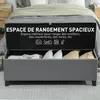 HOMCOM Banc de rangement 112L banquette bout de lit coffre Voir les images du produit 3