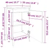 vidaXL Nočné stolíky 2 ks Sonoma dub 40x35x70 cm odvodený Náhľad obrázku produktu 8