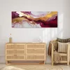 Leinwandbild Abstrakt Marmor Textur Rot Burgund Gold 150x50 Produktbild-Vorschau 2