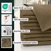 10er Set Gästetücher, Baumwolle, 30x50 cm, 420g/qm, braun Produktbild-Vorschau 2