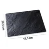 A rectangular slate-look placemat is shown on a white background with dimensions indicated by lines and text. Anteprima dell’immagine prodotto